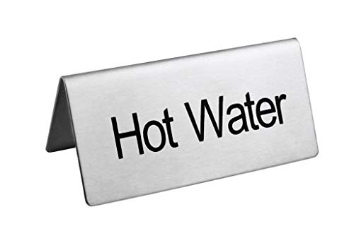 Stainless Steel Table Tent Sign (3"x 1.5" (Set of 2))