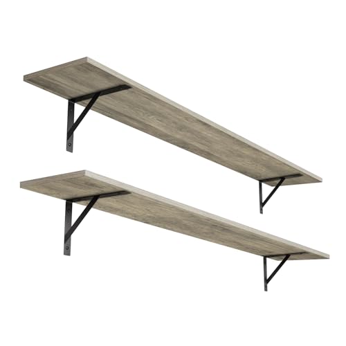 Long Wall Shelves (Grey Wash / 55.1 Inch)
