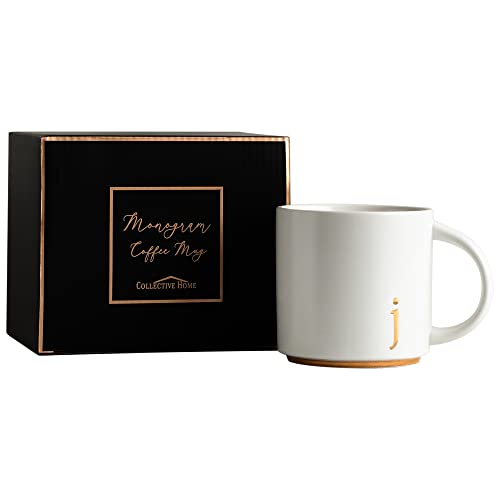 Ceramic Coffee Mug (gold-j)