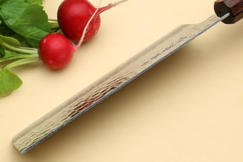 VG10 46 Layers Hammered Damascus Nakiri Japanese Vegetable Knife (6.5" / Rosewood Handle)