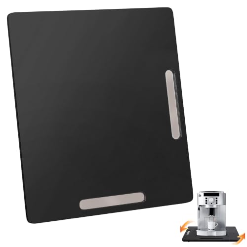 Appliance Slider for Kitchen Appliances 360° Rolling Sliding Tray for Coffee Maker Countertop (Medium (14.5" x 13") / Black)