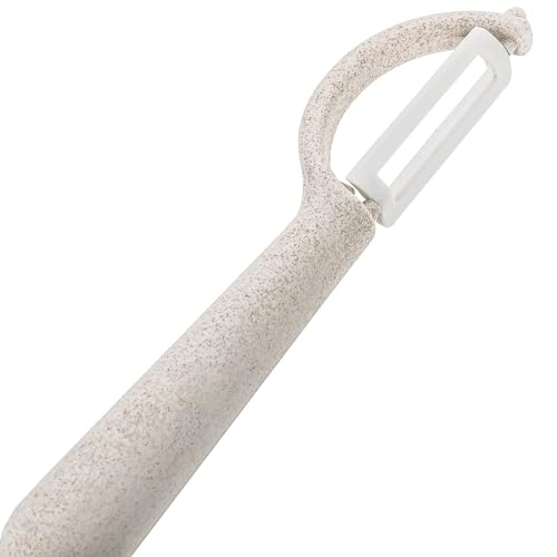 Wheat Straw Vegetable Peeler with Ceramic Blade (Ceramic Vegetable Peeler / Cream)