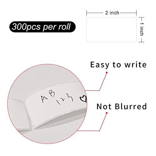 Removable Freezer Labels (White / 1×2 inch)