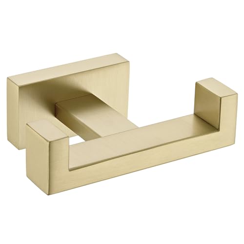 Double Towel Hook Brushed Gold (1 Pack / Brushed Gold)