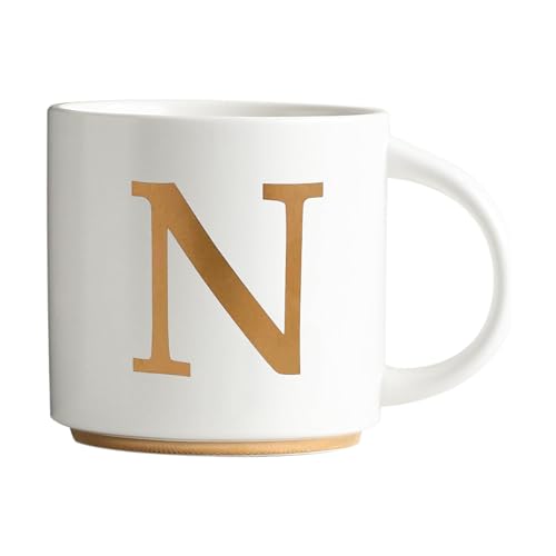 Monogram Ceramic Mugs (gold-N)