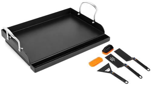 17" x 13" Cast Iron Grill Griddle Kit (17.1" x 13.1" x 2.5")