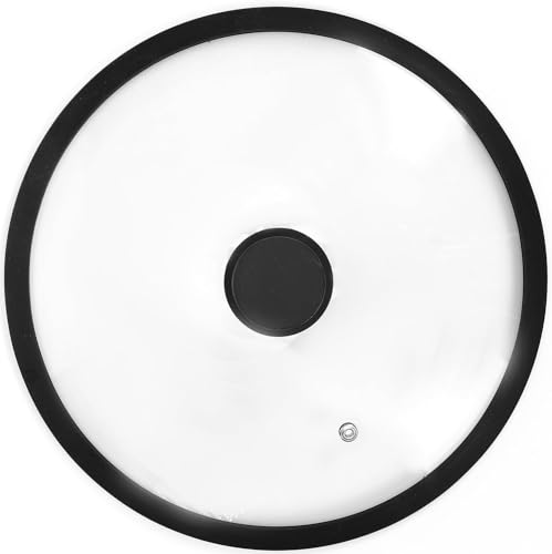 HR Technology Tempered Glass Cookware Lid (10" / Black)