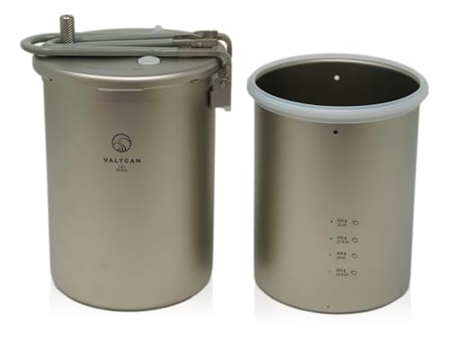 Titanium Pressure Cooker Pot 1800ml Camping PFAS