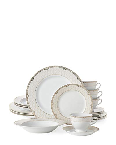 20 pc Luxury Dinnerware Set w (Sandra)