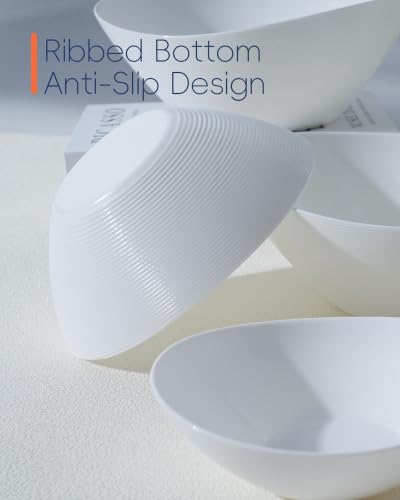 12 OZ Ice Cream Bowl Set of 6 (Angel White / 12 OZ - Ice Cream Bowls)