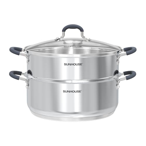 2 Tier Stainless Steel Steamer Pots