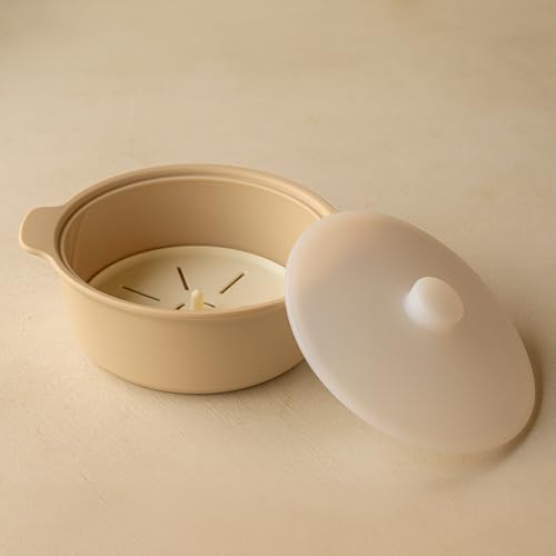 Microwave Silicone Steamer for Baby Food (Creme Brulee / 50.7oz (1500ml))