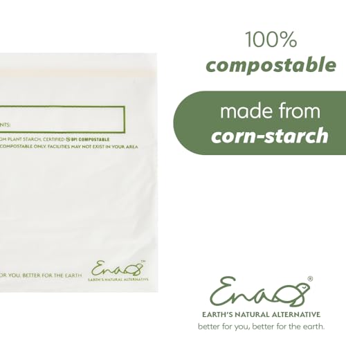 100% Compostable Food Storage Bags [Quart 100 Pack] Eco (100 Count)