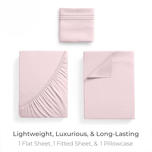 Iconic 3 Piece (1172 Blush Pink / Twin - EXTRA DEEP pocket)
