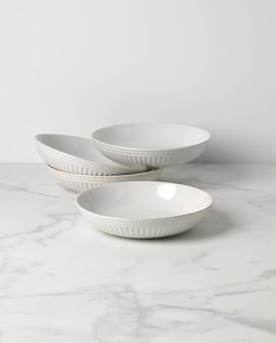 897275 French Perle Groove Dinner Bowls (Dinner Bowls, Set of 4)