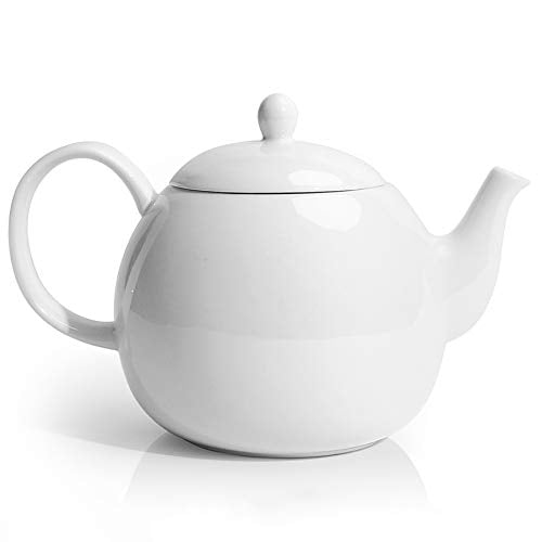 Porcelain Teapot (White / 40oz (no infuser))
