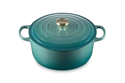Enameled Cast Iron Round Dutch Oven (Riviera / 7.25 Qt)
