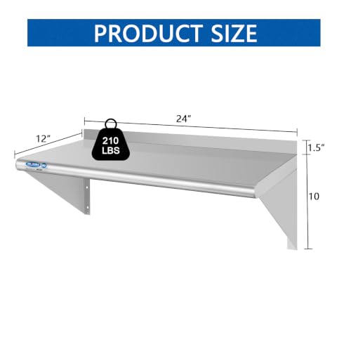 HARDURA Stainless Steel Shelf 12" x 24" (12"X24")