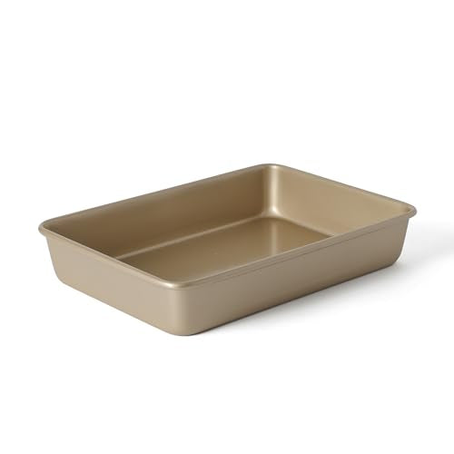 Gallen 13 x 9 Inch Rectangular Nonstick Carbon Steel Cake and Baking Pan (Champagne / 13" Cake Pan)