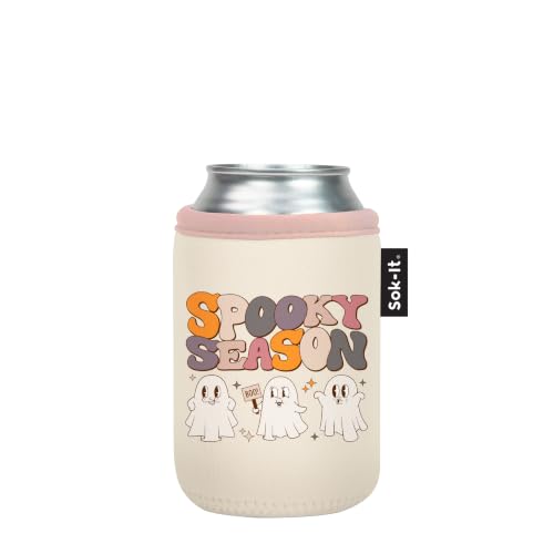 CanSok Sleeve for Beer & Soda Insulated Neoprene Cover (Spooky Season / 12oz Can Sleeve)