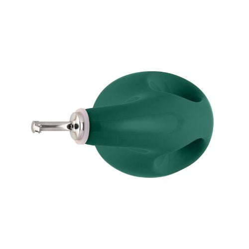 Solid Glaze Ceramics EVOO Olive Oil Bottle Dispenser with Spout (Dark Green / 24 Ounces)