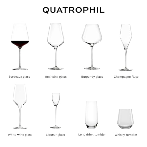 Quatrophil Bordeaux Wine Glasses Crystal (2 Pieces (1 Pack))
