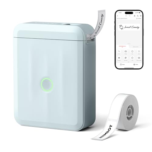 D110 Mini Label Maker Machine with Tape for Home School
