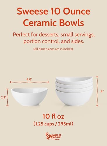 Porcelain Bowls Set 5 Inch (4 Count)