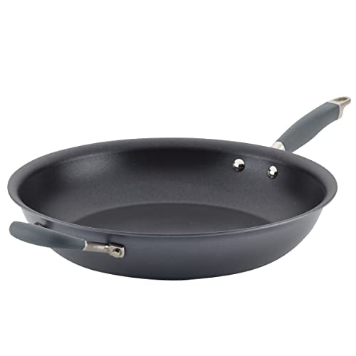 Advanced Home Hard Anodized Nonstick Frying Pan (Moonstone / Skillet w/ Helper Handle (14.5-Inch))