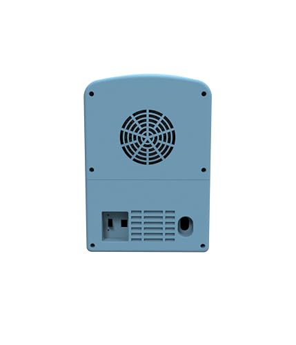 Retro 9 Can Mini Personal Fridge Portable Cooler for Car (Blue)