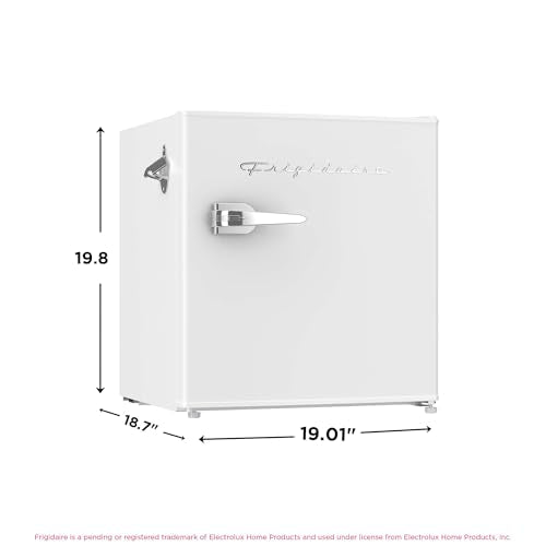 Retro Compact Fridge with Chiller (White)