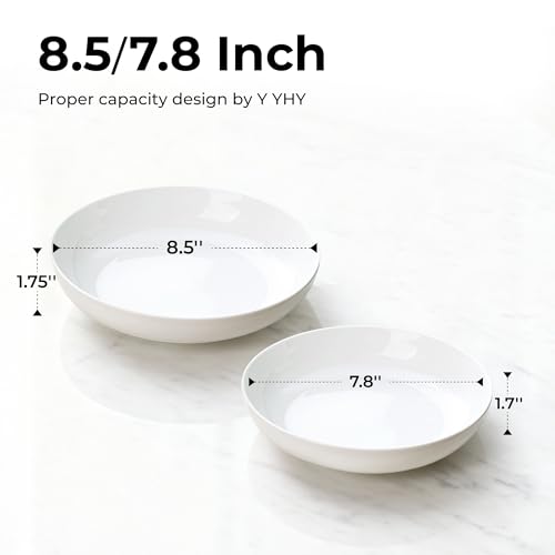 7.8'' Pasta Bowls for Small Portions (Soft White / 22 oz)