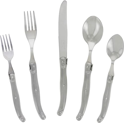 Laguiole 20 Piece All Stainless (Silver)