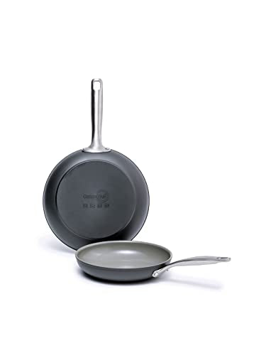 Chatham Hard Anodized Healthy Ceramic Nonstick 8" and 10" Frying Pan Skillet Set (8" and 10" Frying Pan Skillet Set / Gray)