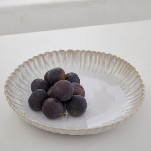 Ceramic Stoneware 12'' Pasta Serving Bowl (Mallorca Sea Blue / 12'' Bowl)
