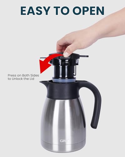 34Oz Thermal Coffee Carafe (Silver / 34 Ounces)