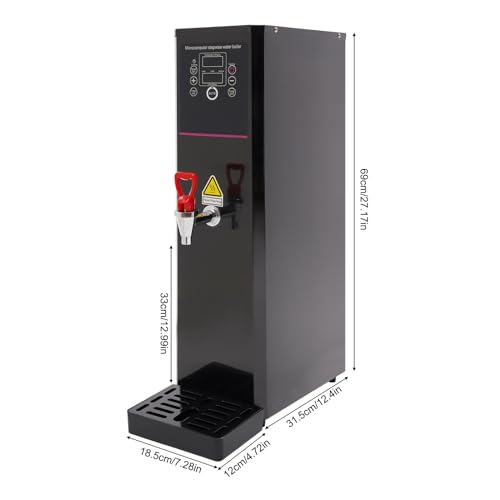 Step Heating Commercial Hot Water Dispenser (20L/5.28gal-3000W / Black)