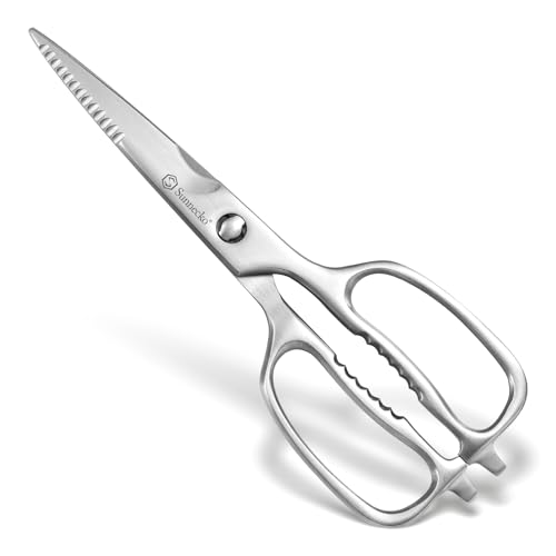 Kitchen Scissors for Food (8.5 Inch Silver)