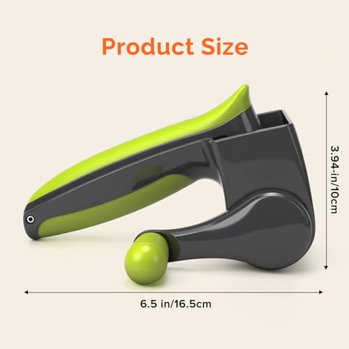 Patented Handheld Parmesan Cheese Grater with 2 Rotary Drums (Gray)