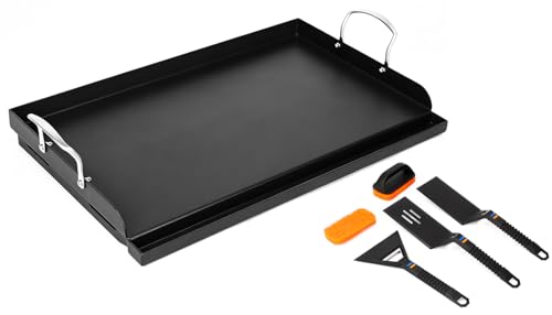 25" x 16" Cast Iron Grill Griddle Kit (25.1" x 16.1" x 2.7")