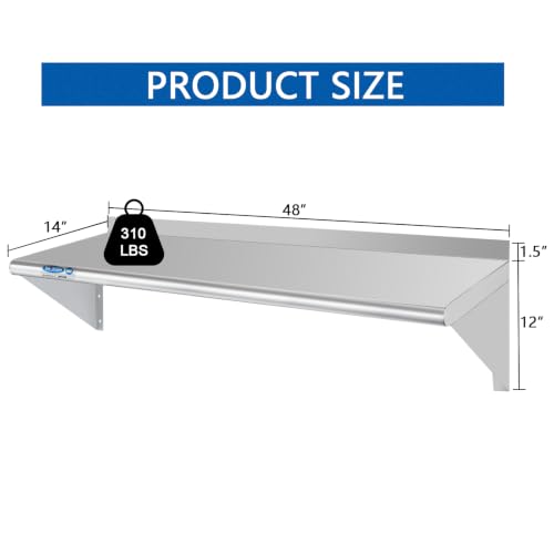 HARDURA Stainless Steel Shelf 14" x 48" (14"X48")