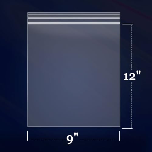 500 Count 9" x 12" Zip Bags