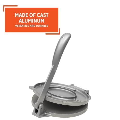 USA MEXI 86005 6" Easy to Use Aluminum Tortilla Press (Grey / 6 Inch)