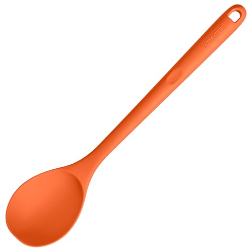 Silicone Cooking Spoon (Orange)