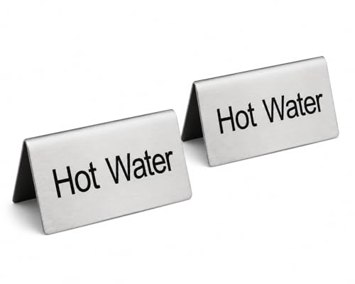 Stainless Steel Table Tent Sign (3"x 1.5" (Set of 2))