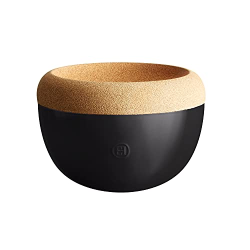Deep Ceramic Food Storage Bowl (Black Truffle / 10.6" Dia)