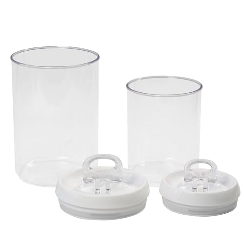 Flip Tite Storage Container with Lid 6" ROUND Airtight Ring Lock Top (White / 6")