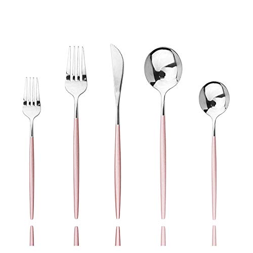 Pink Silver Silverware Set (Service for 6 / Pink Silver)