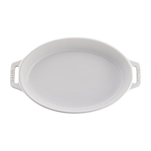 Ceramic Oval Baking Dish Set (2-piece / White)