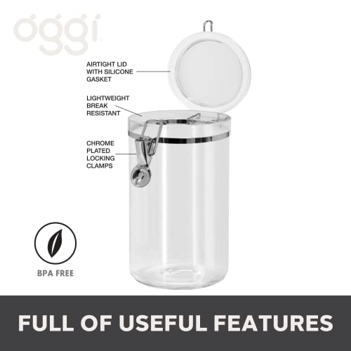 Large Clear Canister with Clamp Lid (72-Fluid Ounce / Canister)
